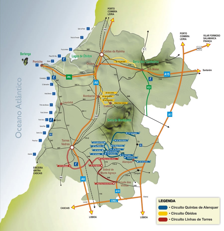 Mapa de Berlengas