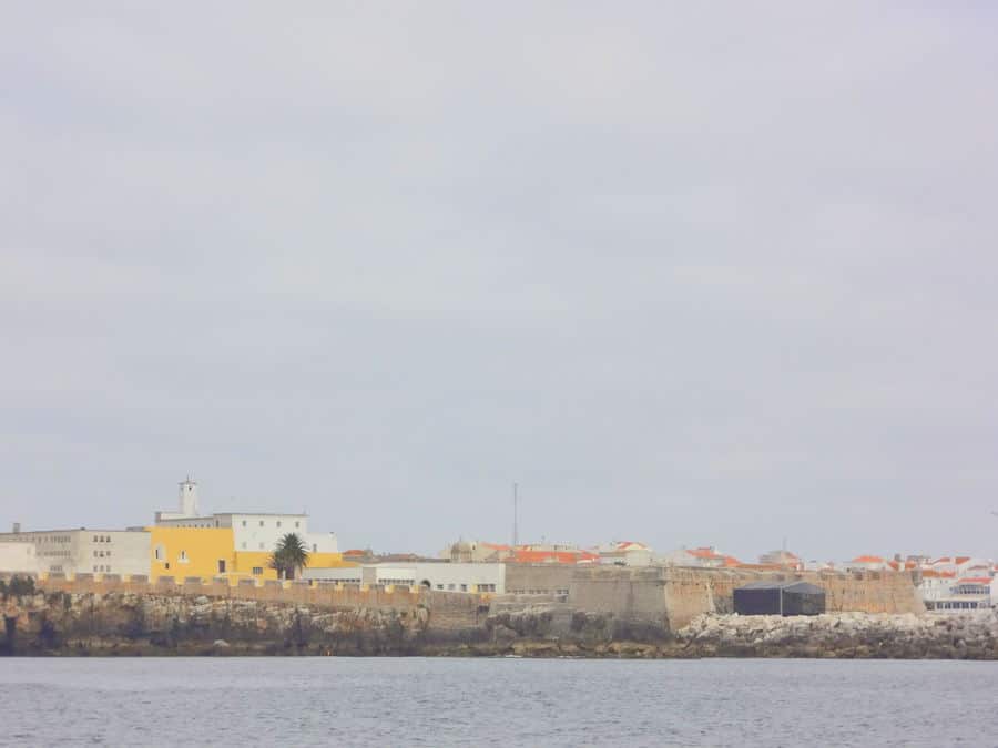 Sighting of Peniche in the distance