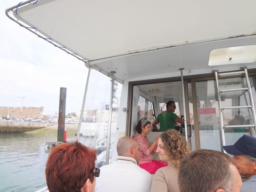 Entrar no barco para as Berlengas