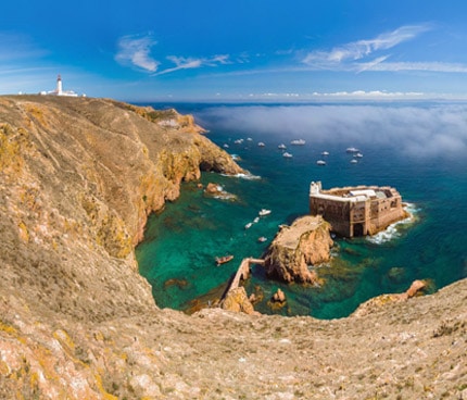 It is located on the island of Berlenga Grande.