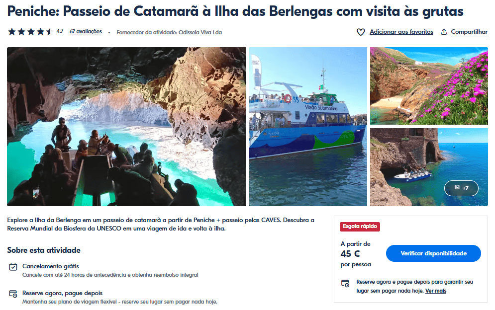 Comprar bilhete Berlengas